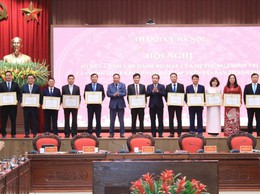 Xã Minh Châu vinh dự được Ban Thường vụ Thành ủy Hà Nội tặng Bằng khen sau một năm vận hành chính quyền địa phương hai cấp.