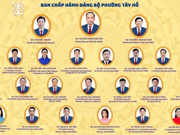 Cơ cấu tổ chức bộ máy phường Tây Hồ
