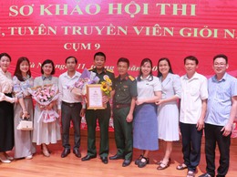 Xã Hồng Sơn đạt Giải Khuyến khích vòng sơ khảo Hội thi báo cáo viên, tuyên truyền viên giỏi năm 2026 cụm số 9 TP Hà Nội