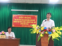 Tổ đại biểu số 2 HĐND xã Hòa Phú đã tổ chức hội nghị tiếp xúc cử tri tại thôn Yên Lạc