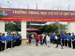 Gần 2.200 thí sinh làm thủ tục dự thi tốt nghiệp THPT 2026 tại 3 điểm thi trên địa bàn phường Dương Nội