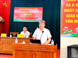 Tổ đại biểu số 4 HĐND xã Ô Diên tiếp xúc cử tri khu vực Liên Hà trước kỳ họp thường lệ giữa năm 2026