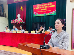 Tổ đại biểu số 7 HĐND xã Ô Diên tiếp xúc cử tri khu vựcTân Lập trước kỳ họp thường lệ giữa năm 2026