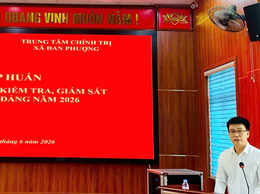 Ô Diên tổ chức tập huấn nghiệp vụ công tác kiểm tra, giám sát và kỷ luật Đảng năm 2026