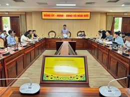 Xã Hoài Đức triển khai dự thảo Đề án sắp xếp thôn, tổ dân phố trên địa bàn