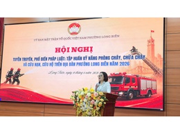 Uỷ ban MTTQ Việt Nam phường Long Biên tổ chức hội nghị tuyên truyền, công tác phòng cháy, chữa cháy và cứu nạn, cứu hộ năm 2026