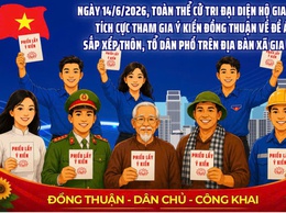 Inforgraphic Đề án sắp xếp thôn, TDP trên địa bàn xã Gia Lâm