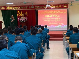 Xã Phú Nghĩa tham gia huấn luyện dân quân năm thứ nhất năm 2026 tại phường Chương Mỹ
