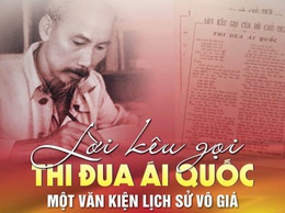 KỶ NIỆM 78 NĂM NGÀY CHỦ TỊCH HỒ CHÍ MINH RA LỜI KÊU GỌI THI ĐUA ÁI QUỐC (11/6/1948 - 11/6/2026)
THI ĐUA LÀ YÊU NƯỚC, YÊU NƯỚC THÌ PHẢI THI ĐUA THEO TƯ TƯỞNG HỒ CHÍ MINH