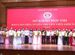 Sôi nổi Hội thi Báo cáo viên, Tuyên truyền viên giỏi tại Vân Đình
