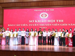 Xã Hòa Phú: Xuất sắc giành giải Ba tại Hội thi Báo cáo viên, tuyên truyền viên giỏi thành phố Hà Nội năm 2026 - Cụm thi số 9