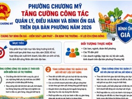 Phường Chương Mỹ tăng cường công tác quản lý, điều hành và bình ổn giá trên địa bàn năm 2026
