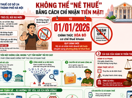 KHÔNG THỂ “NÉ THUẾ” BẰNG CÁCH CHỈ NHẬN TIỀN MẶT