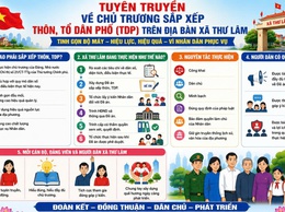 TUYÊN TRUYỀN VỀ CHỦ TRƯƠNG SẮP XẾP THÔN, TDP TRÊN ĐỊA BÀN XÃ THƯ LÂM