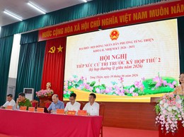 Đại biểu HĐND phường Tùng Thiện hoàn thành công tác tiếp xúc cử tri trước kỳ họp thứ 2 