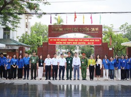 LÃNH ĐẠO XÃ CỔ ĐÔ THĂM, ĐỘNG VIÊN THÍ SINH VÀ CÁC LỰC LƯỢNG LÀM NHIỆM VỤ TẠI KỲ THI TỐT NGHIỆP THPT NĂM 2026