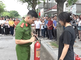 Công an phường Kiến Hưng tuyên truyền, tập huấn kỹ năng PCCC
