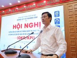Quảng Oai tập huấn sử dụng hệ thống quản trị thực thi nhiệm vụ và đánh giá cán bộ theo KPI