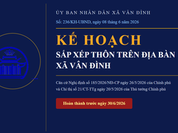 XÃ VÂN ĐÌNH TRIỂN KHAI KẾ HOẠCH SẮP XẾP THÔN