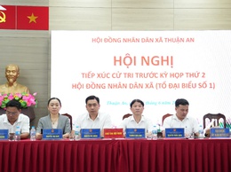 5/8 Tổ đại biểu HĐND xã Thuận An tiếp xúc cử tri trước kỳ họp thứ 2