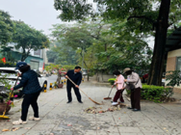 Tổ dân phố 25 ra quân hưởng ứng 