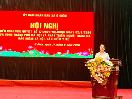 Xã Ô Diên triển khai Nghị quyết số 17/2026/NQ-HĐND thành phố Hà Nội và phát triển người tham gia BHXH, BHYT