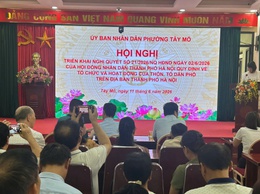Phường Tây Mỗ triển khai thực hiện Phương án sắp xếp tổ dân phố trên địa bàn