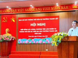 Phường Thanh Liệt: Hiệp đồng lực lượng, phương tiện thực hiện nhiệm vụ phòng thủ dân sự năm 2026