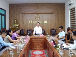 UBND xã Quảng Bị họp kiểm điểm tiến độ dự án cấp nước sạch, quyết tâm đẩy nhanh triển khai phục vụ Nhân dân