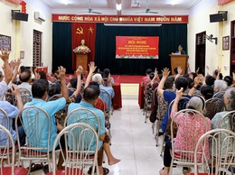 TDP Vực: 100% cử tri nhất trí với Đề án sắp xếp, tổ chức lại các tổ dân phố trên địa bàn phường