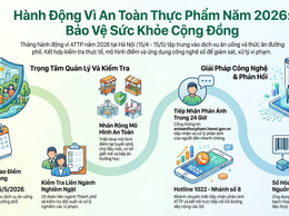 TĂNG CƯỜNG KIỂM SOÁT AN TOÀN THỰC PHẨM TRONG DỊCH VỤ ĂN UỐNG VÀ THỨC ĂN ĐƯỜNG PHỐ NĂM 2026