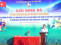 Xã Gia Lâm khai mạc Giải bóng đá mở rộng lần thứ I năm 2026