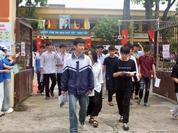 Kỳ thi tốt nghiệp Trung học phổ trên địa bàn xã Xuân Mai: an toàn bảo đảm quy định, không có thí sinh, giám thị vi phạm quy chế thi