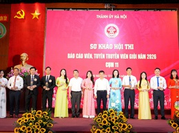 Sơn Tây giành giải Nhì tại sơ khảo Hội thi Báo cáo viên giỏi cấp thành phố cụm 11