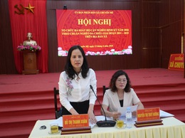 Hội nghị rà soát hộ cận nghèo năm 2026 trên địa bàn xã.