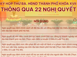 Hà Nội ban hành nhiều nghị quyết triển khai Luật Thủ đô