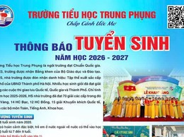  THÔNG BÁO TUYỂN SINH LỚP 1 - NĂM HỌC 2026 - 2027 