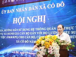 XÃ CỔ ĐÔ TỔ CHỨC TẬP HUẤN SỬ DỤNG HỆ THỐNG HANOIWORK GẮN VỚI ĐÁNH GIÁ HIỆU SUẤT CÔNG VIỆC THEO OKR/KPI