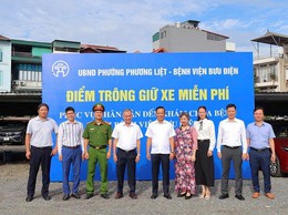 Phường Phương Liệt phối hợp với Bệnh viện Bưu Điện: Ra mắt bãi xe ô tô miễn phí giúp giải tỏa ùn tắc và lập lại trật tự đô thị