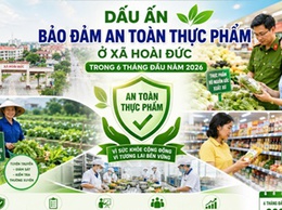 Dấu ấn bảo đảm an toàn thực phẩm ở xã Hoài Đức trong 6 tháng đầu năm 2026