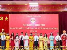 Hoài Đức đạt giải khuyến khích tại sơ khảo hội thi báo cáo viên, tuyên truyền viên giỏi cấp Thành phố năm 2026