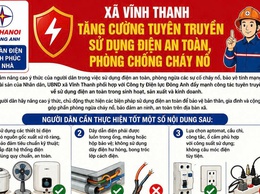 XÃ VĨNH THANH TĂNG CƯỜNG TUYÊN TRUYỀN SỬ DỤNG ĐIỆN AN TOÀN, PHÒNG CHỐNG CHÁY NỔ