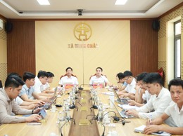 Xã Minh Châu tham dự hội nghị khảo sát trực tuyến sơ kết một năm vận hành mô hình tổ chức tổng thể của hệ thống chính trị, mô hình chính quyền 3 cấp