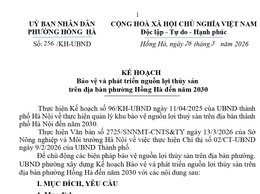 PHƯỜNG HỒNG HÀ TRIỂN KHAI KẾ HOẠCH BẢO VỆ VÀ PHÁT TRIỂN NGUỒN LỢI THỦY SẢN ĐẾN NĂM 2030