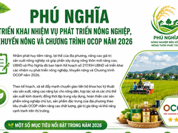 Phú Nghĩa triển khai nhiệm vụ phát triển nông nghiệp, khuyến nông và chương trình OCOP năm 2026