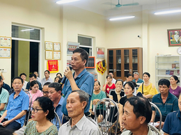 Hội nghị tuyên truyền, tiếp nhận ý kiến về phương án bồi thường, hỗ trợ, tái định cư dự án đầu tư xây dựng Đường Tây Thăng Long