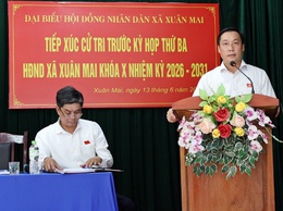 Tổ đại biểu số 1 HĐND xã Xuân Mai tiếp xúc cử tri tại Thôn Xuân Mai