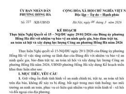 PHƯỜNG HỒNG HÀ TĂNG CƯỜNG TRIỂN KHAI THỰC HIỆN NHIỆM VỤ BẢO VỆ AN NINH QUỐC GIA, BẢO ĐẢM TRẬT TỰ AN TOÀN XÃ HỘI NĂM 2026