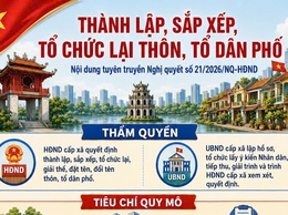 THÀNH LẬP, TỔ CHỨC, SẮP XẾP LẠI CÁC THÔN, TỔ DÂN PHỐ