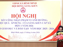 HỘI ĐỒNG SÁNG KIẾN XÃ BÌNH MINH XÉT CÔNG NHẬN 252 SÁNG KIẾN NGÀNH GIÁO DỤC VÀ ĐÀO TẠO, NĂM HỌC 2025-2026